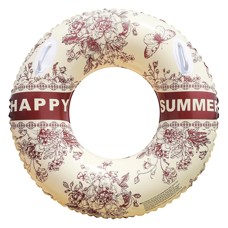Unisex Elegant Swim Ring med Blomsterdesign Luvikno