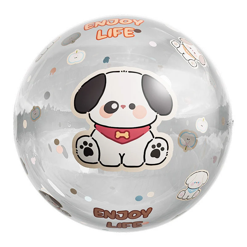 Unisex Inflatable Play Ball med Munter Bjørndesign Luvikno