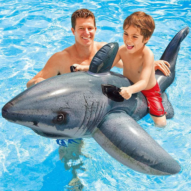 Kvinne Inflatable Shark Swim Ring Luvikno