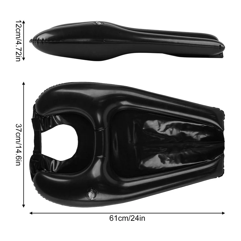 Unisex oppblåsbar bassengstol med ergonomisk design Luvikno