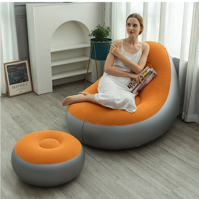 Kvinnenes oppblåsbare komfortsofa med ergonomisk ryggstøtte Luvikno