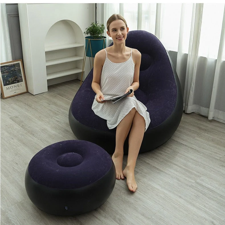 Kvinnenes oppblåsbare komfortsofa med ergonomisk ryggstøtte Luvikno