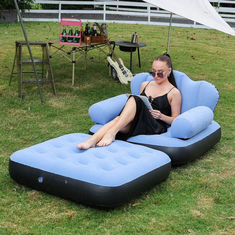 Kvinnenes oppblåsbare komfortsofa med ergonomisk ryggstøtte Luvikno
