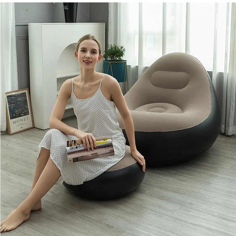 Kvinnenes oppblåsbare komfortsofa med ergonomisk ryggstøtte Luvikno