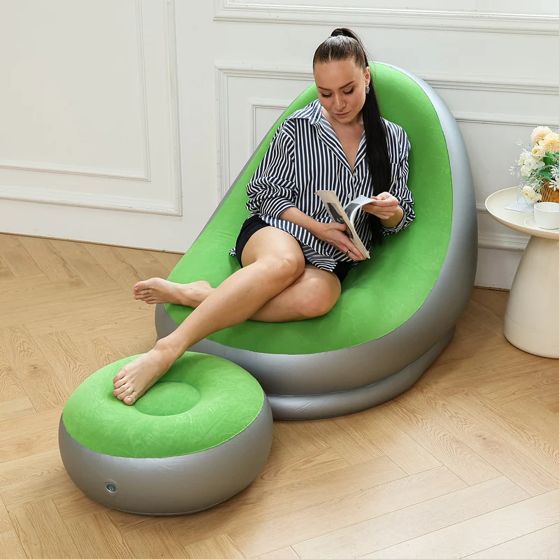 Kvinnenes oppblåsbare komfortsofa med ergonomisk ryggstøtte Luvikno