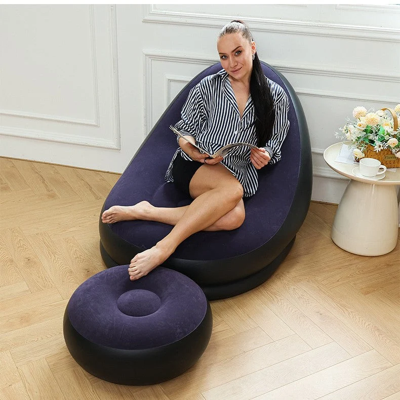 Kvinnenes oppblåsbare komfortsofa med ergonomisk ryggstøtte Luvikno
