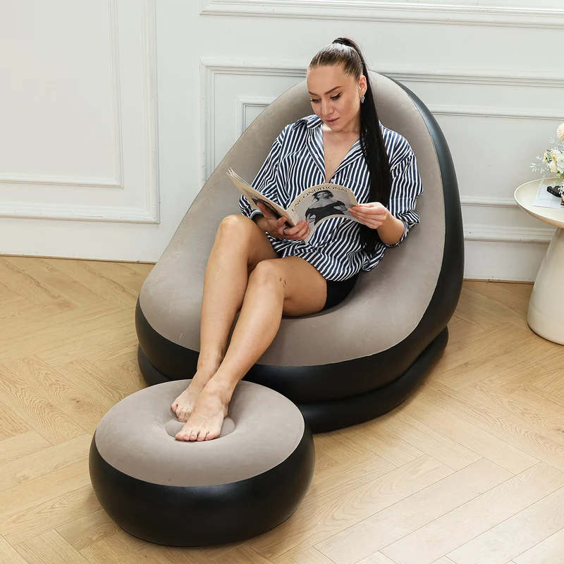 Kvinnenes oppblåsbare komfortsofa med ergonomisk ryggstøtte Luvikno