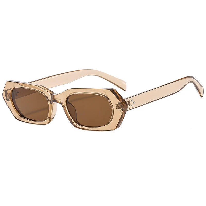 Damer moteriktig solbrille med stilig geometrisk design Luvikno