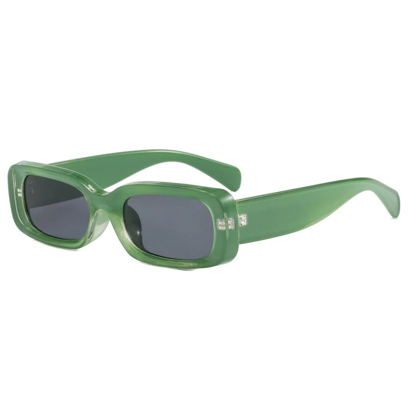 Dame moteriktig solbrille med rektangulær stil og UV-beskyttelse Luvikno