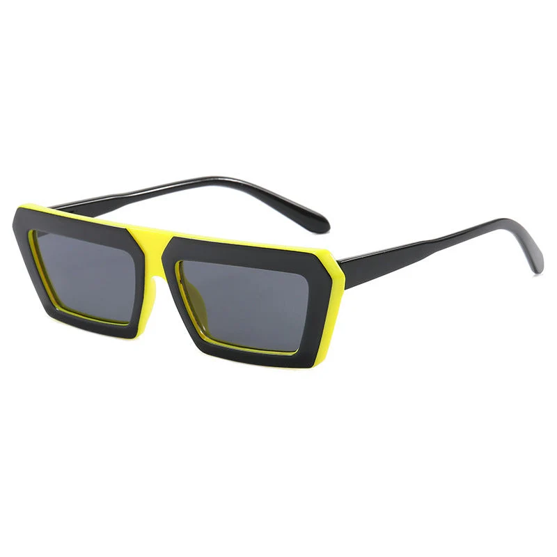 Dame fashion solbrille med markant firkantet ramme og polarisert glass Luvikno