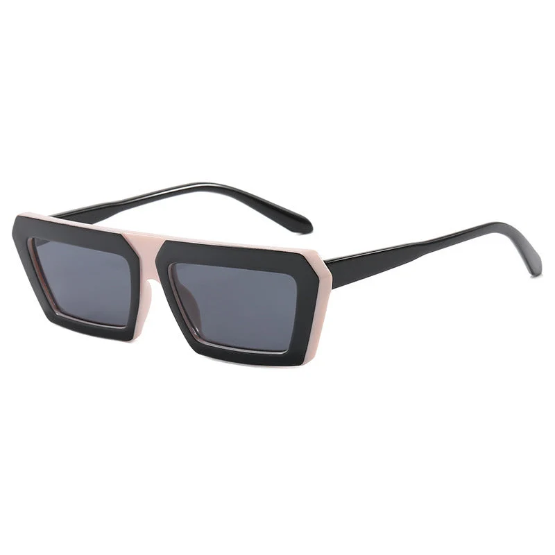 Dame fashion solbrille med markant firkantet ramme og polarisert glass Luvikno