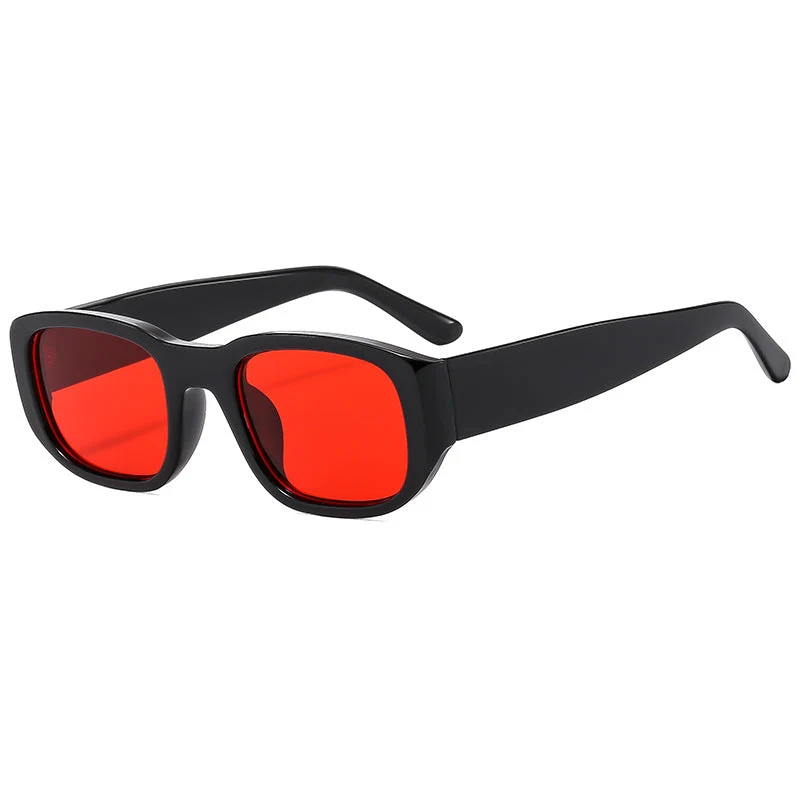 Dame moteriktig solbrille med innovativ, rektangulær ramme Luvikno