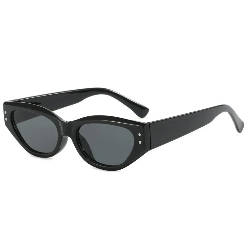 Dame moteriktig solbrille i trendy Cat-Eye stil Luvikno