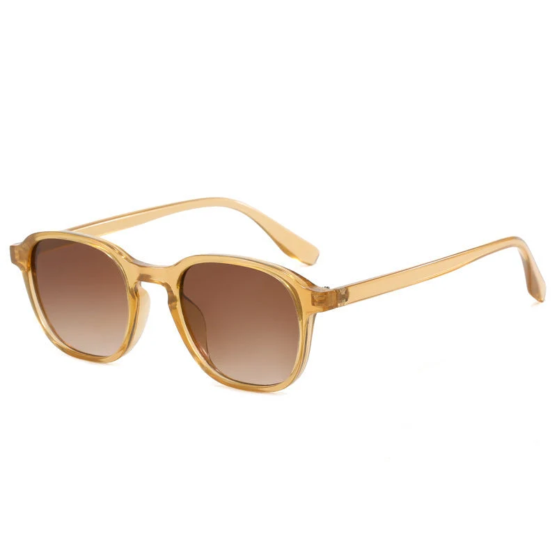 Dame moteriktig solbrille i oval design Luvikno