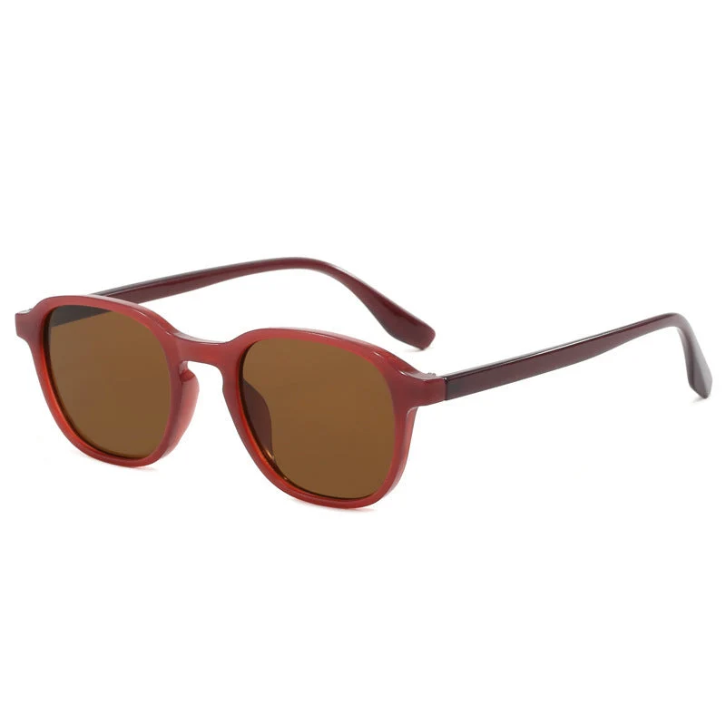 Dame moteriktig solbrille i oval design Luvikno