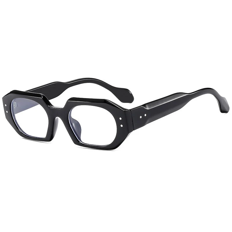 Dame moter solbrille i markant, åtte-sidet design Luvikno