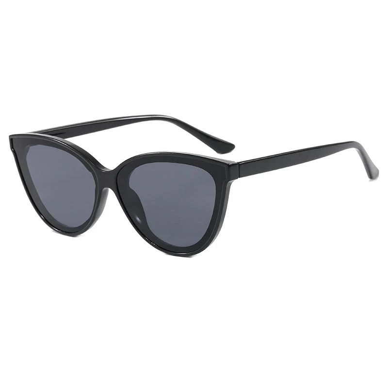 Dame moter Cat-Eye solbriller med gradientlinser Luvikno