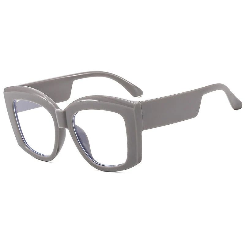 Damen moteriktig brille med bred, firkantet ramme Luvikno