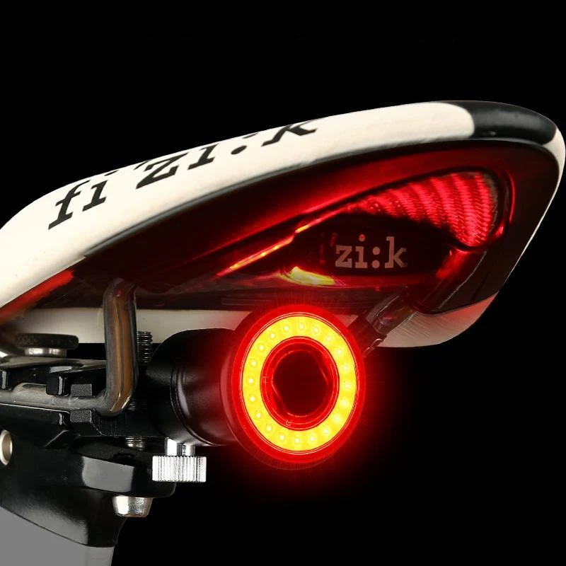 VeloSafe Slim – USB oppladbart intelligent sykkel baklys med bremsesensor | Luvikno