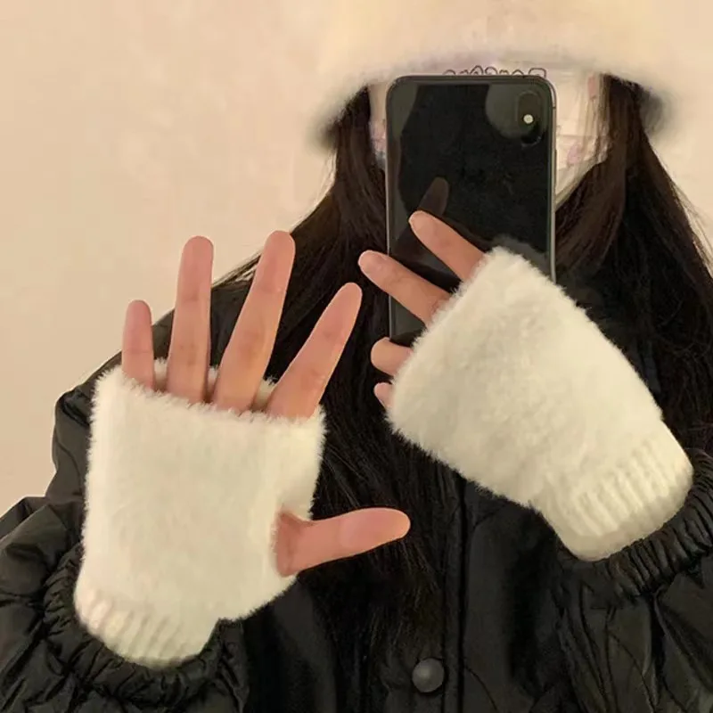Unisex Fleece Fingerless Gloves – Varme, Myke og Funksjonelle | Luvikno