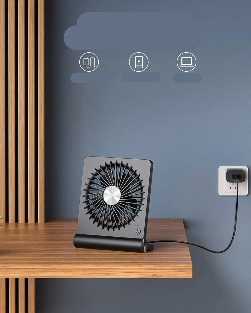 Ultra-Stille Bordvifte med USB – Kompakt og Kraftig | Luvikno