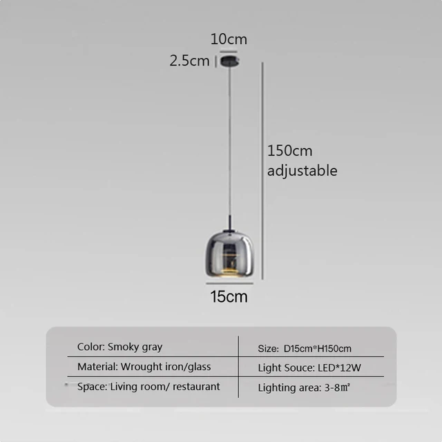 NordicGlow - Minimalistisk LED Pendellampe for et Tidløst Utseende | Luvikno