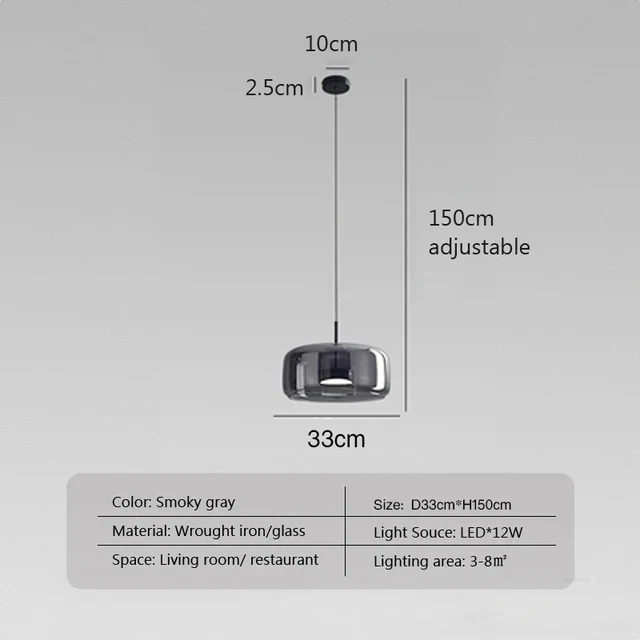 NordicGlow - Minimalistisk LED Pendellampe for et Tidløst Utseende | Luvikno