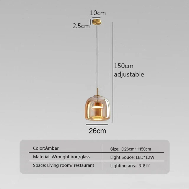 NordicGlow - Minimalistisk LED Pendellampe for et Tidløst Utseende | Luvikno