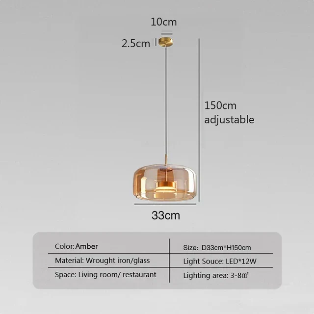 NordicGlow - Minimalistisk LED Pendellampe for et Tidløst Utseende | Luvikno