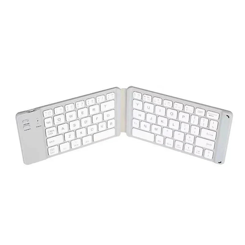 Trådløst sammenleggbart Bluetooth-tastatur med berøringspute – Kompakt, allsidig og ultrabærbar | Luvikno