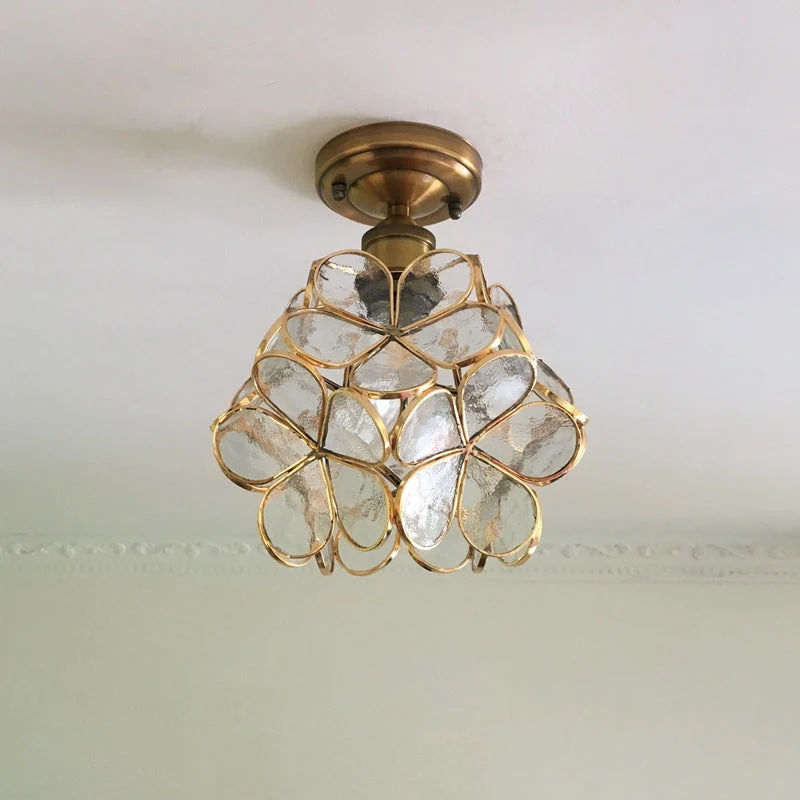 Retro stil PVC taklampe – Blomstermønster for et unikt utseende | Luvikno
