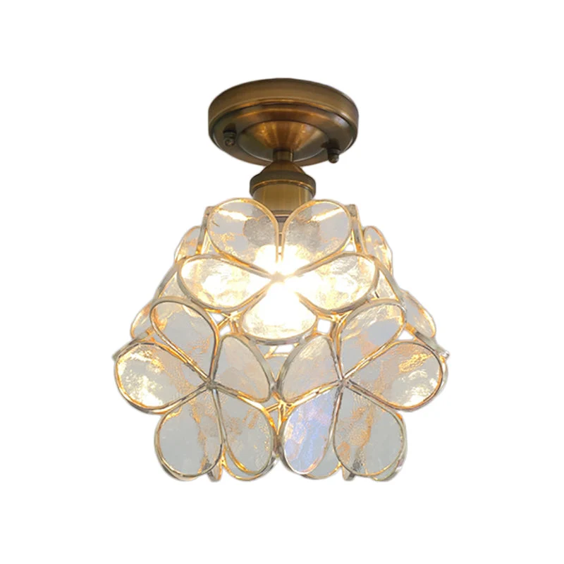 Retro stil PVC taklampe – Blomstermønster for et unikt utseende | Luvikno