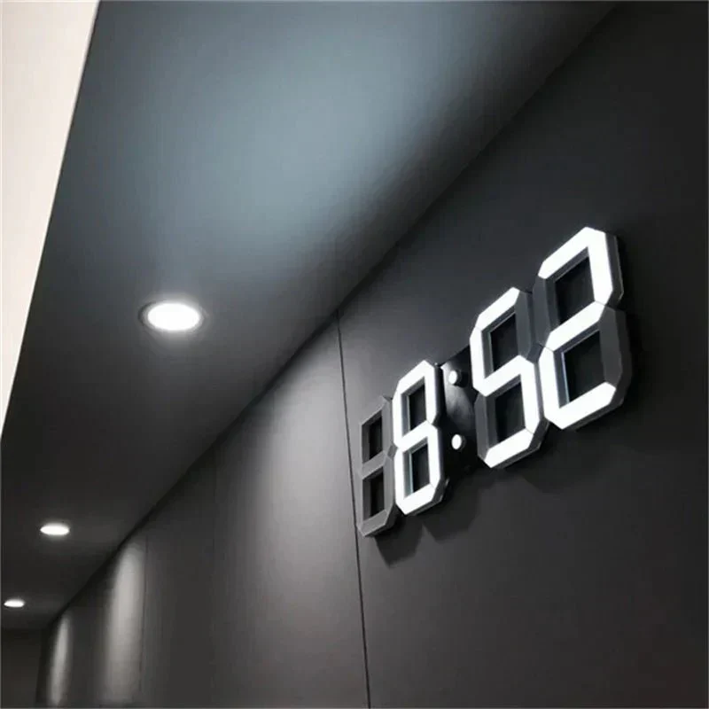 GlowLuxe - Stilfull 3D LED Veggklokke | Luvikno