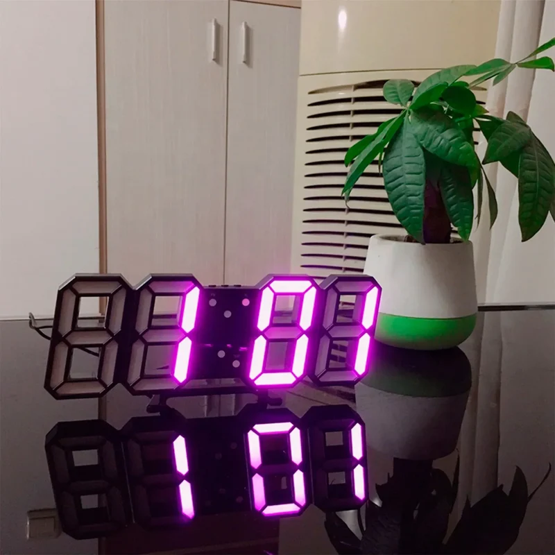 GlowLuxe - Stilfull 3D LED Veggklokke | Luvikno