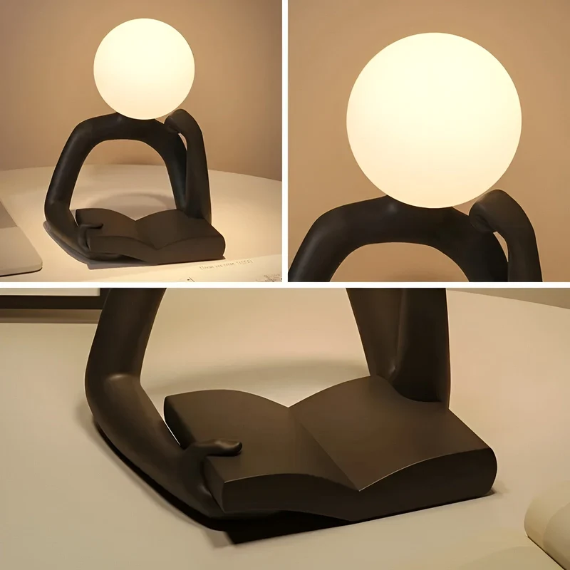 Aura Sculpt Lamp - Moderne Bordlampe med Abstrakt Design | Luvikno