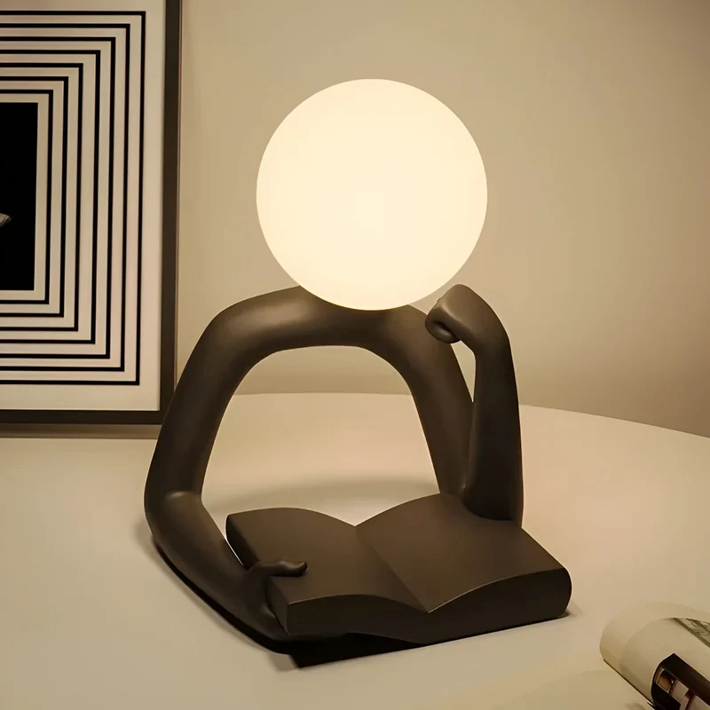 Aura Sculpt Lamp - Moderne Bordlampe med Abstrakt Design | Luvikno