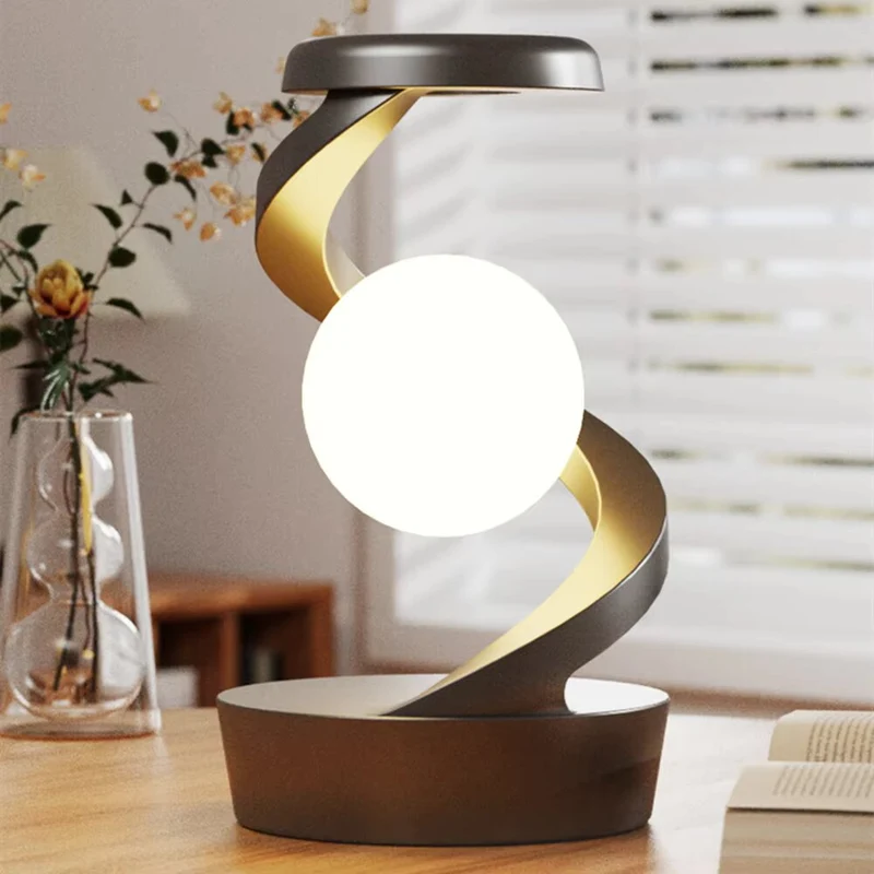 OrbitGlow Lampe - Stilig Belysning med Trådløs Lading | Luvikno