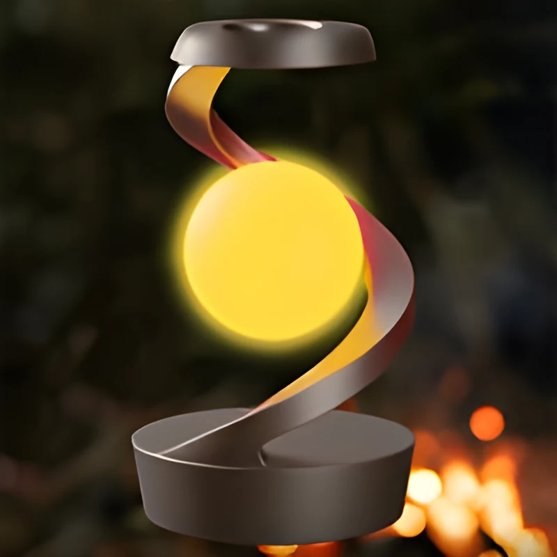 OrbitGlow Lampe - Stilig Belysning med Trådløs Lading | Luvikno