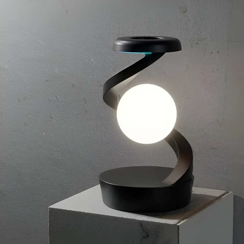 OrbitGlow Lampe - Stilig Belysning med Trådløs Lading | Luvikno
