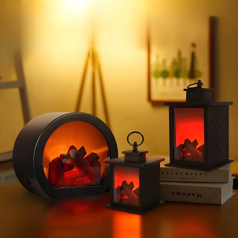 RadiantGlow Flamme Lampe - Bring Varme og Atmosfære til hjemmet ditt | Luvikno