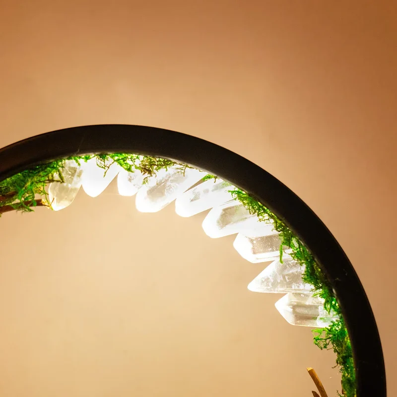 CrystalGlow Luxe Circle Night Lamp | Luvikno