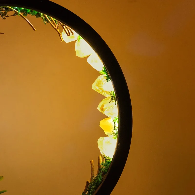 CrystalGlow Luxe Circle Night Lamp | Luvikno