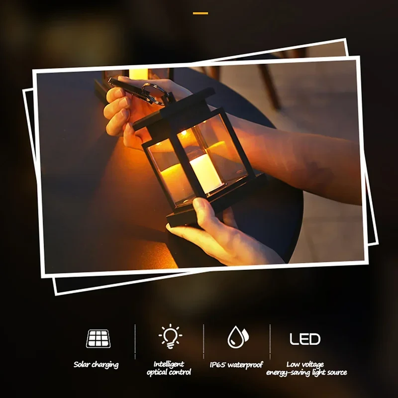 SolarGlow – LED Hage Lantern med Værbestandig Hus | Luvikno