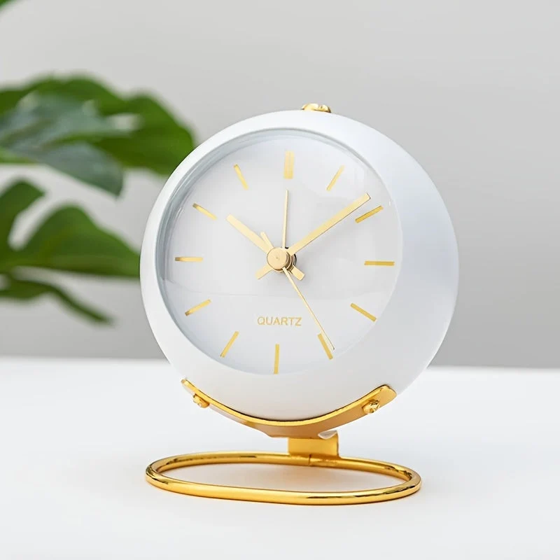 TimelessBell – Retro Analog Vekkerklok med Stillegående Bevegelse | Luvikno