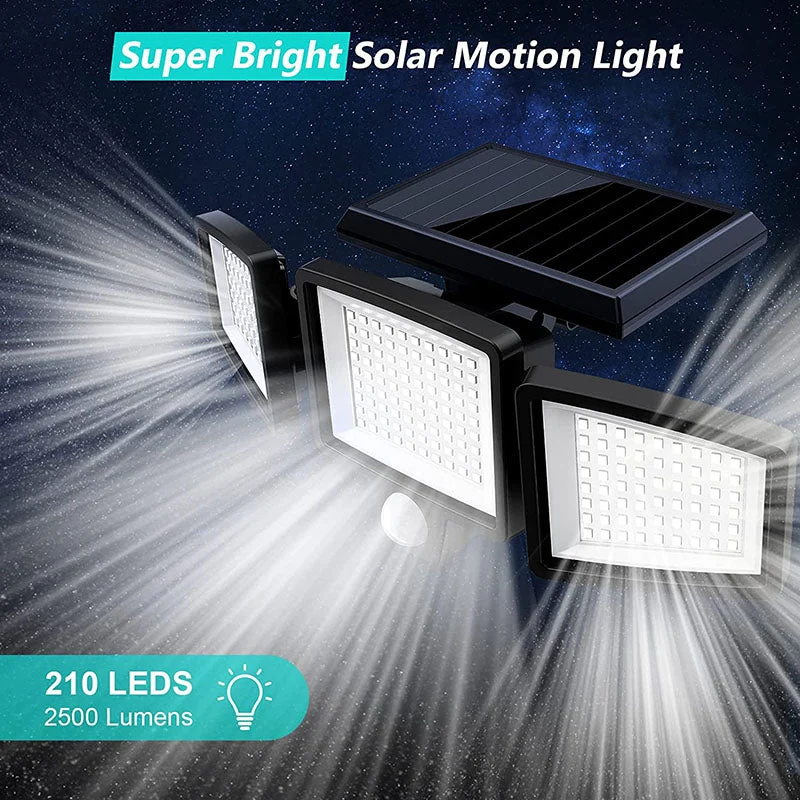 SolarGuard - Super Bright LED Sikkerhetslys med Bevegelsessensor | Luvikno