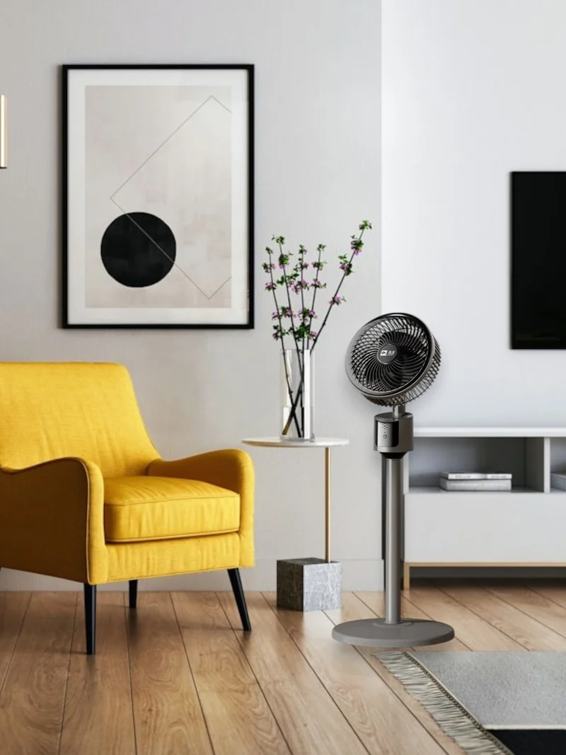 Stille USB-drevet gulvfan med 3 hastigheter - Energisparende og ideell for små rom | Luvikno