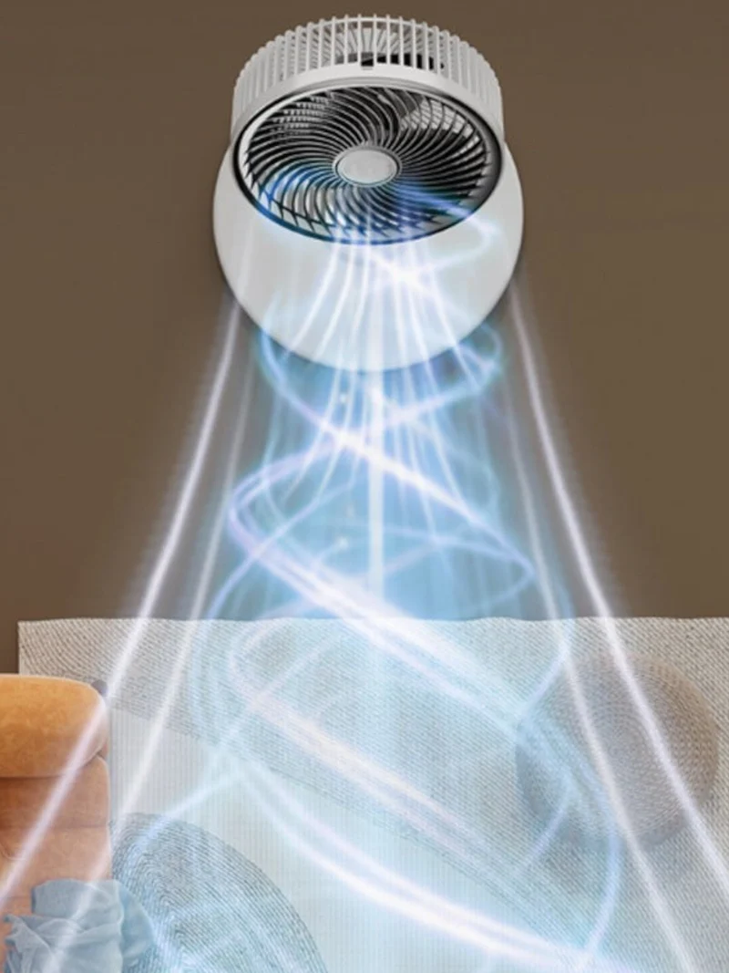 Stille USB-drevet gulvfan med 3 hastigheter - Energisparende og ideell for små rom | Luvikno