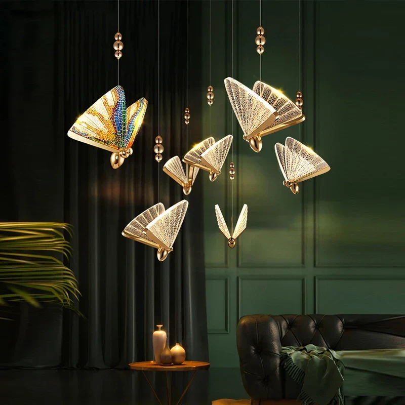 LumeFly – Butterfly LED Pendellampe med Varmt Lys | Luvikno