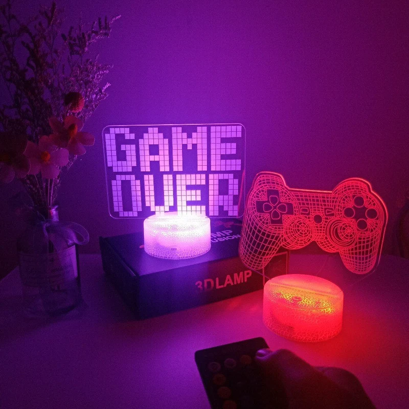 Gamer 3D LED-lamper | Luvikno