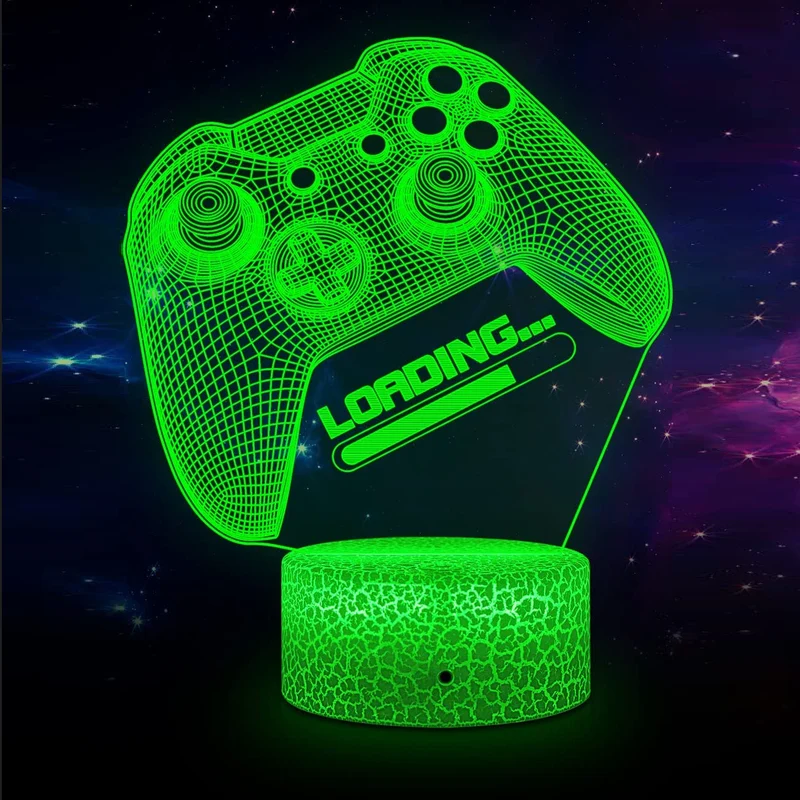 Gamer 3D LED-lamper | Luvikno
